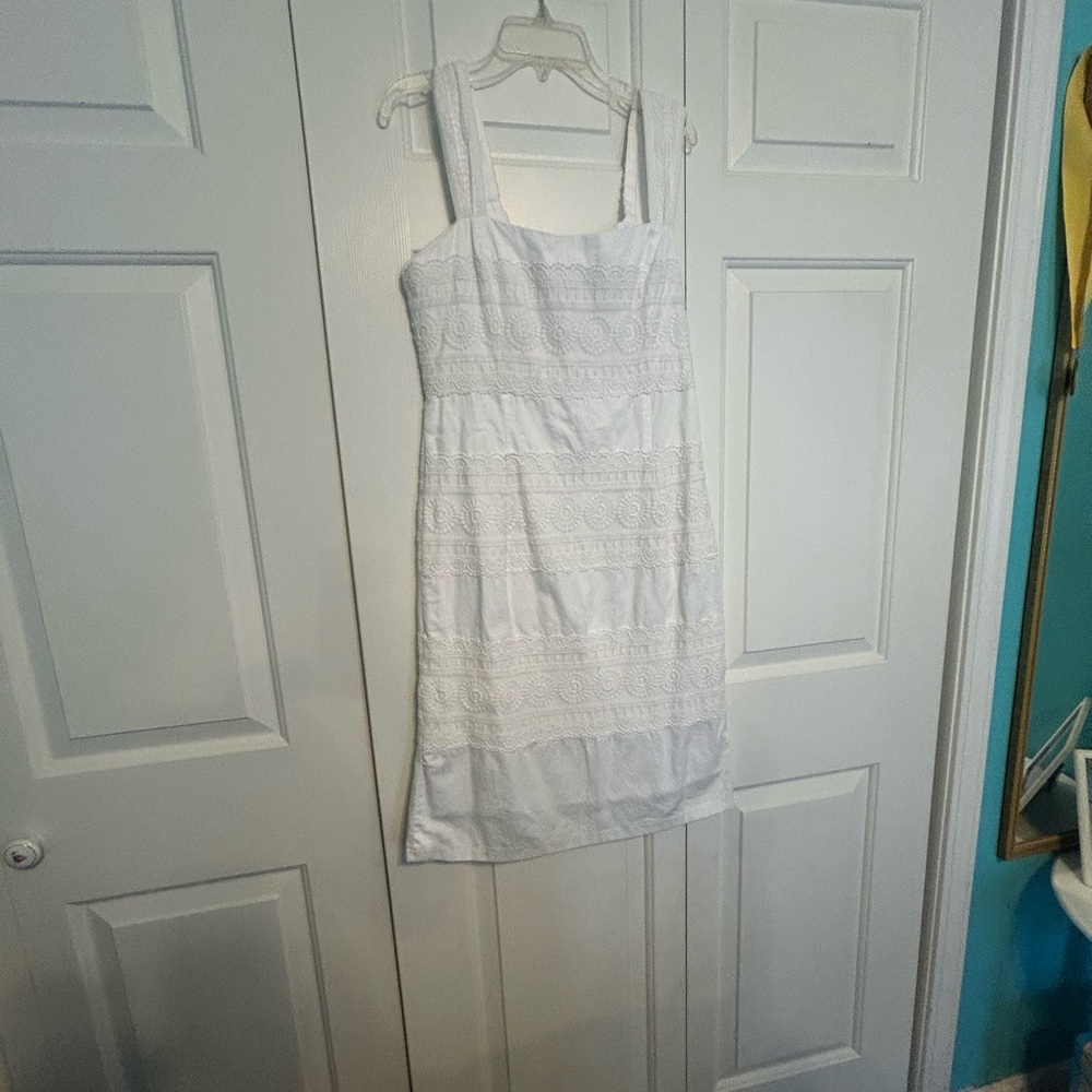 Lilly Pulitzer White Dress with Delicate Details